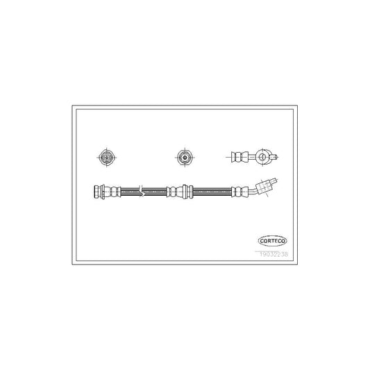 Corteco 19032238 Brake Hose For Nissan Almera | ML Performance UK