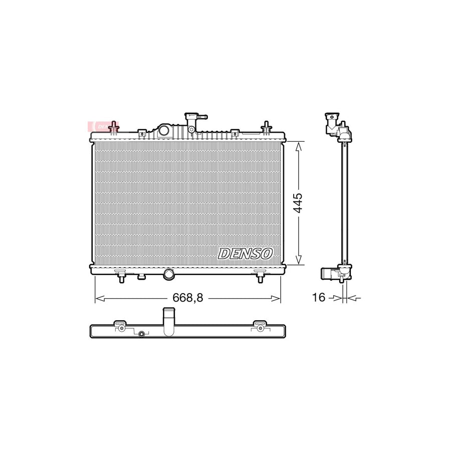 Denso DRM23118 Drm23118 Engine Radiator For Renault Koleos I (Hy) | ML Performance UK