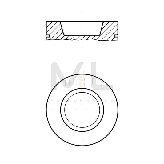 MAHLE ORIGINAL 029 99 01 Piston for VW Polo II Coupe (86C, 80) 75,51 mm | ML Performance Car Parts