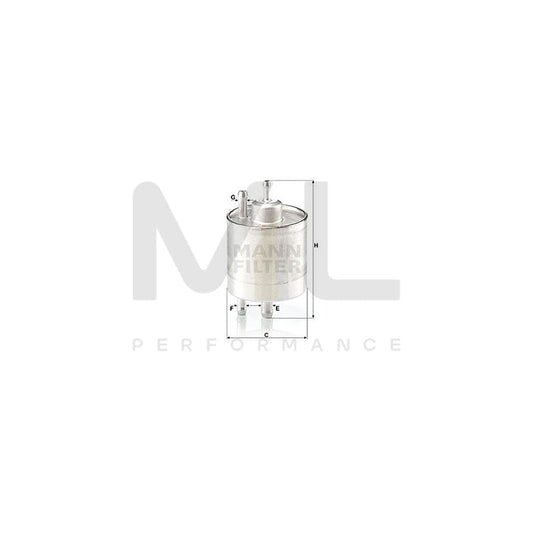 MANN-FILTER WK 513/5 Fuel filter for BMW 7 (E65, E66, E67) In-Line Filter | ML Performance Car Parts