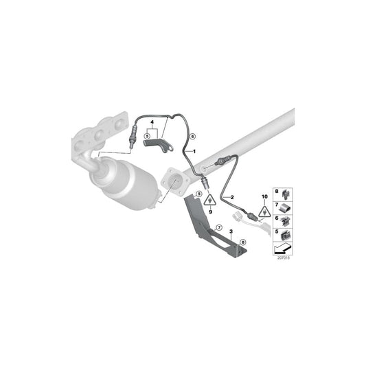 Genuine BMW 11787530290 E92 E90 Bracket For Lambda Probe Cable (Inc. 118i, X1 18i & 318i) | ML Performance UK Car Parts
