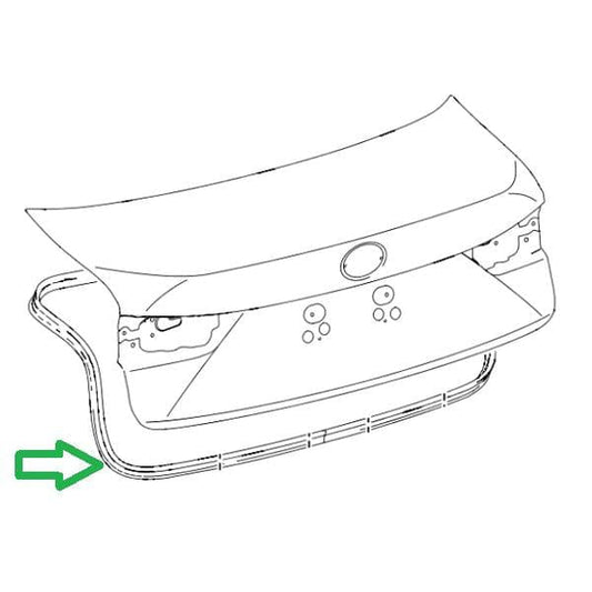 Genuine Lexus 64461-53030 IS Phase 3 Boot Aperture Weather Seal
