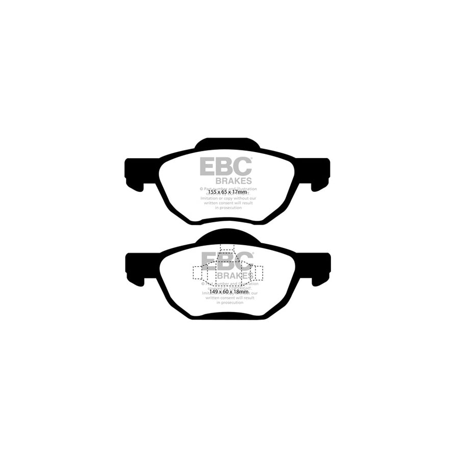 EBC PD40K822 Honda Accord Ultimax Pad & Plain Disc Kit - Akebono Caliper 2 | ML Performance UK Car Parts