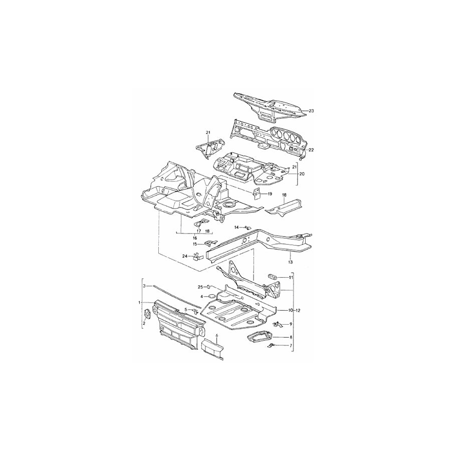 Genuine Porsche Support For Battery Main Switch Porsche 964 Carrera Rs | ML Performance UK Car Parts