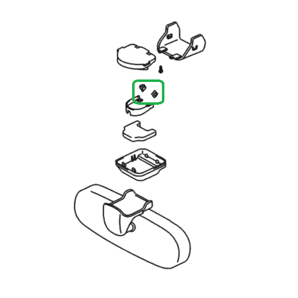 Genuine Lexus 87808-24010 GS Phase 2 Inner Mirror Holder Retainer