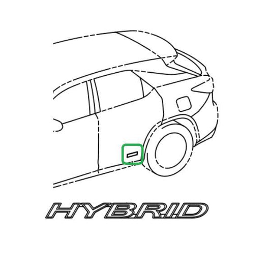 Genuine Lexus 75473-48110 RX Phase 4 N/S Sill Hybrid Badge