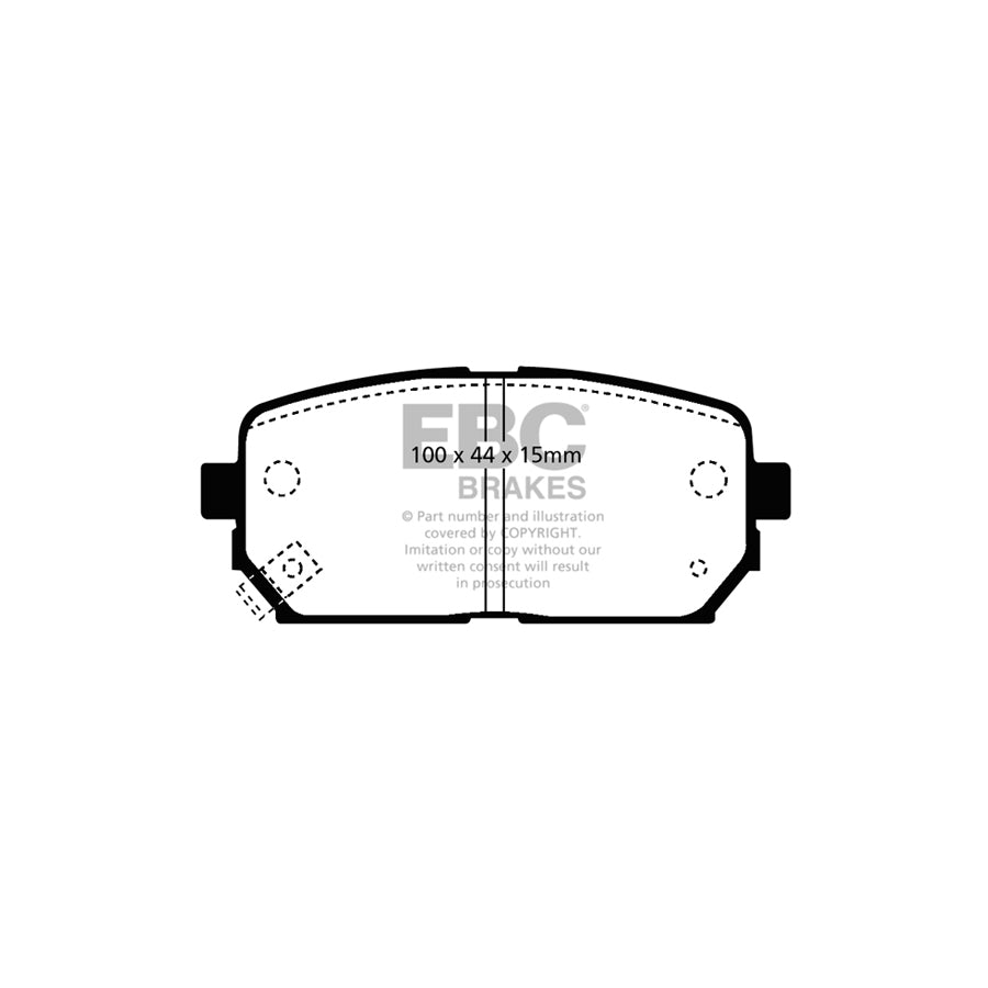 EBC DP21810 Kia Carens Greenstuff Rear Brake Pads 2 | ML Performance UK Car Parts