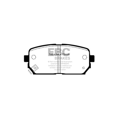 EBC DP21810 Kia Carens Greenstuff Rear Brake Pads 2 | ML Performance UK Car Parts