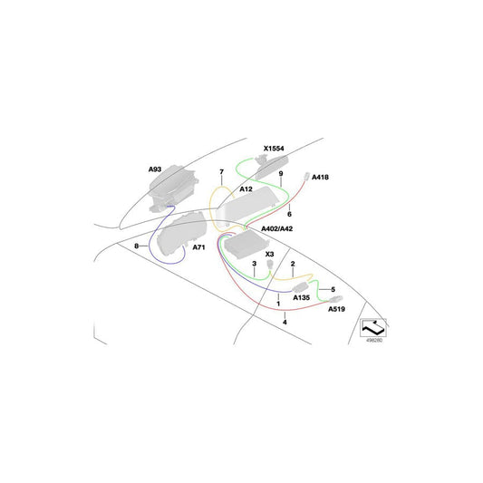 Genuine BMW 61118719642 G20 G21 Connecting Line Cluster / Hud L= 740MM (Inc. 320dX, 320d & 330e) | ML Performance UK Car Parts
