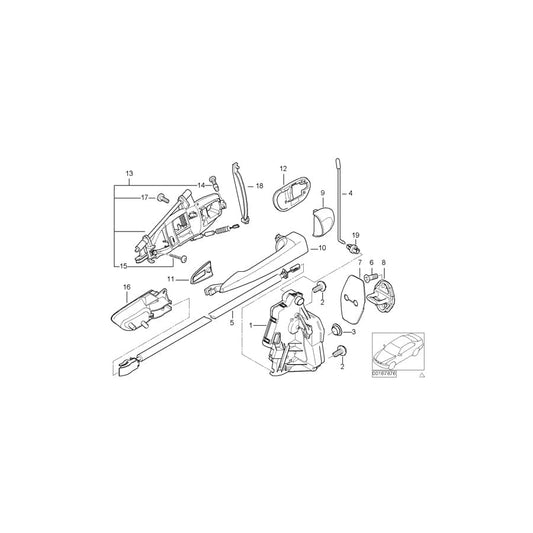 Genuine BMW 51218253475 E46 Covering Left SCHWARZ (Inc. 330xd, 320d & 325i) | ML Performance UK Car Parts