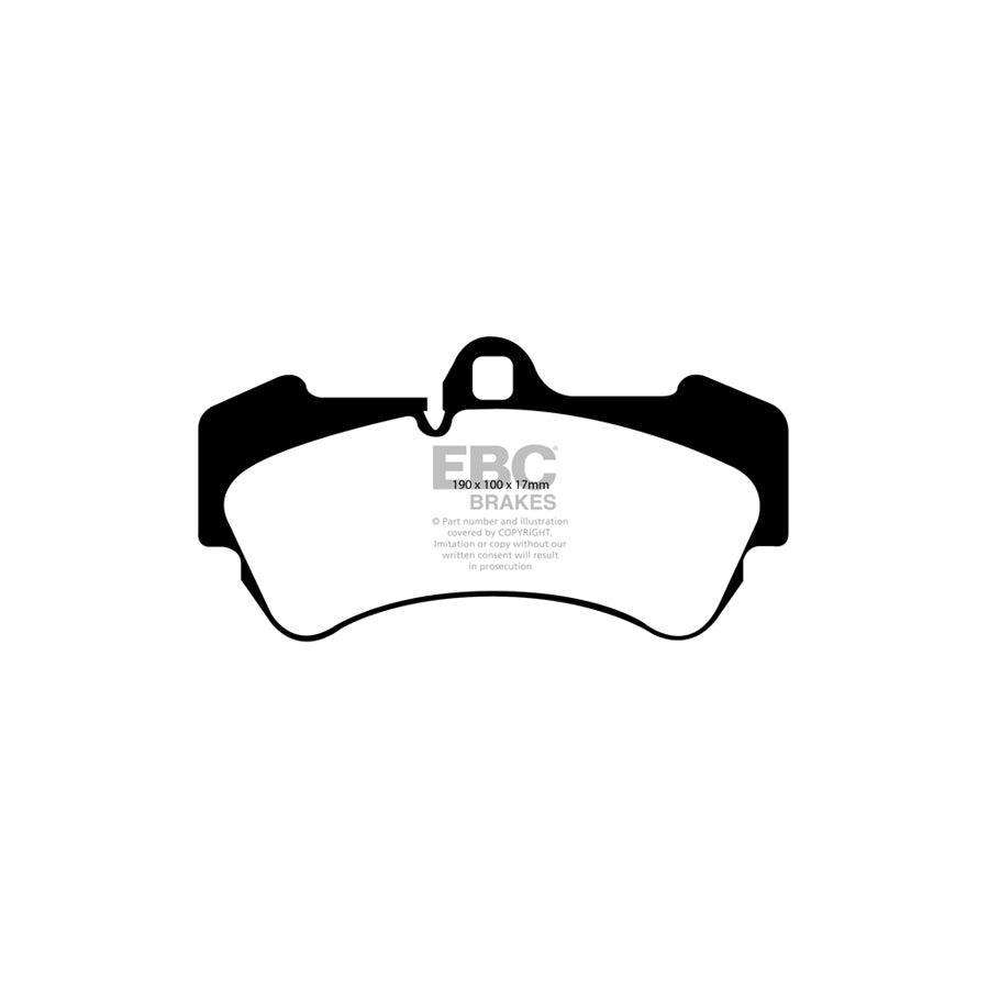 EBC PD13KF573 Porsche VW Cayenne Yellowstuff Front Brake Pad & GD Disc Kit - Brembo Caliper 2 | ML Performance UK Car Parts