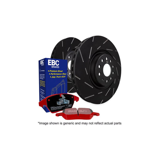 EBC PD07KR244 Audi Seat Skoda VW Redstuff Rear Brake Pad & USR Disc Kit - ATE Caliper 1 | ML Performance UK Car Parts