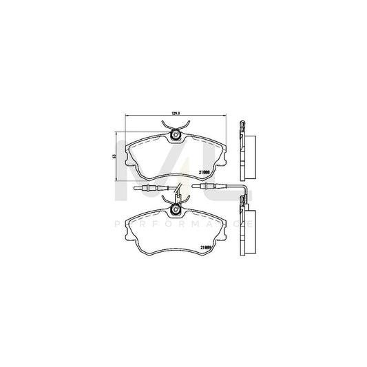 Brembo P 68 023 Brake Pad Set For Renault Espace Iii (Je) With Brake Caliper Screws | ML Performance Car Parts
