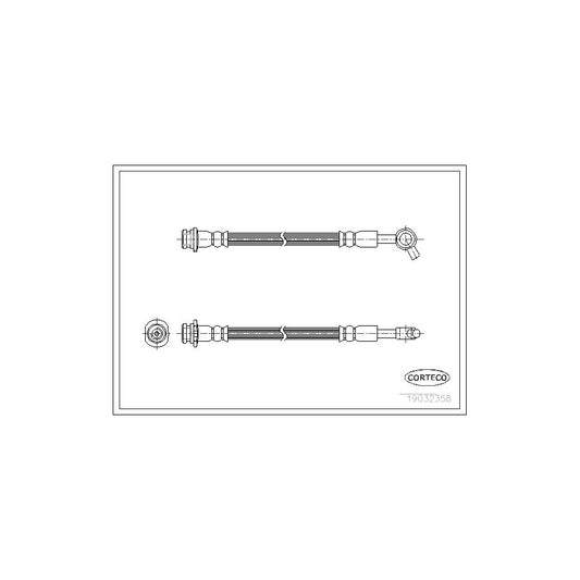 Corteco 19032358 Brake Hose For Nissan Patrol | ML Performance UK