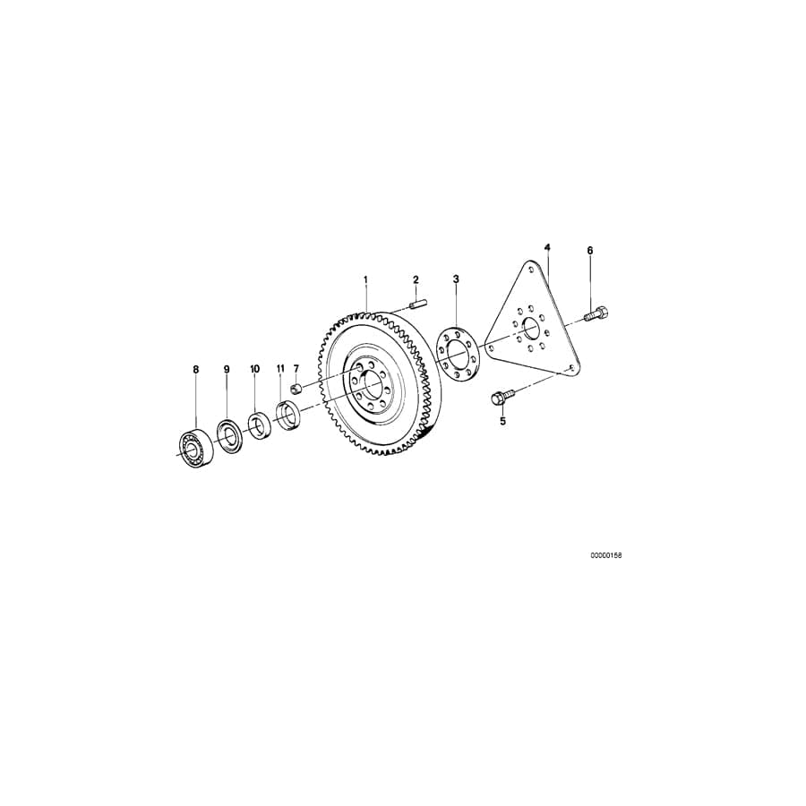 Genuine BMW 21211223419 E39 E28 E30 Twin Mass Flywheel (Inc. 524td, 525td & 325tds) | ML Performance UK Car Parts