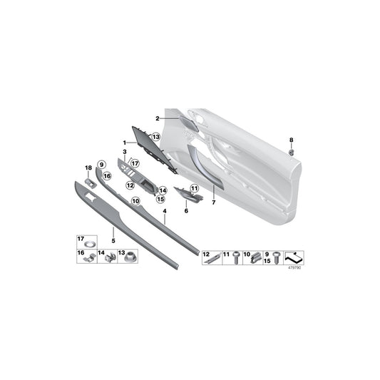 Genuine BMW 51417284903 F12 F13 Cover Loudspeaker Left SCHWARZ (Inc. 640iX, M6 & 650iX 4.0) | ML Performance UK