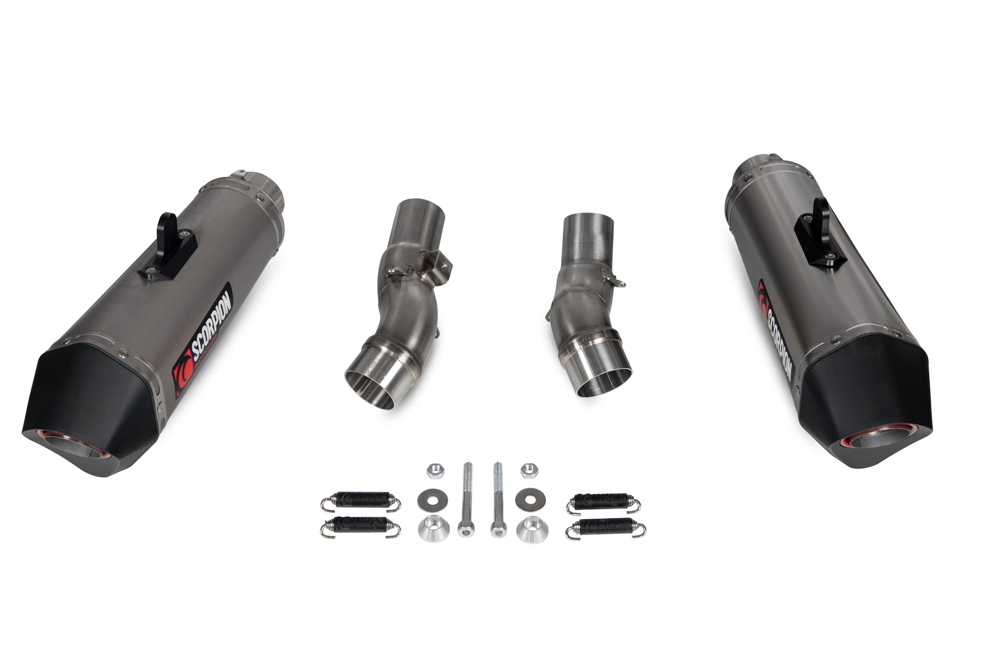 Scorpion RKA131TEO Kawasaki Z1000 Serket Taper Slip-On (Pair) - Titanium Sleeve | ML Performance UK UK