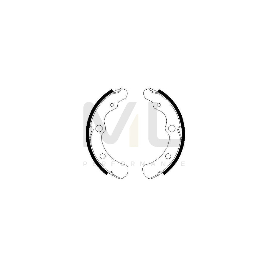 BOSCH 0 986 487 442 Brake Shoe Set | ML Performance Car Parts