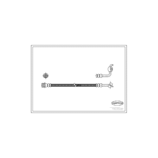 Corteco 19035081 Brake Hose For Mazda Mx-5 | ML Performance UK