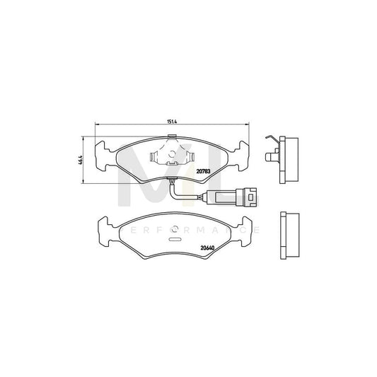 Brembo P 24 012 Brake Pad Set For Ford Sierra | ML Performance Car Parts