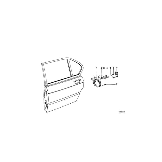 Genuine BMW 51221846034 E12 Catch Rear Right (Inc. 3.0L, 3.3Li & 3.0SBav) | ML Performance UK Car Parts