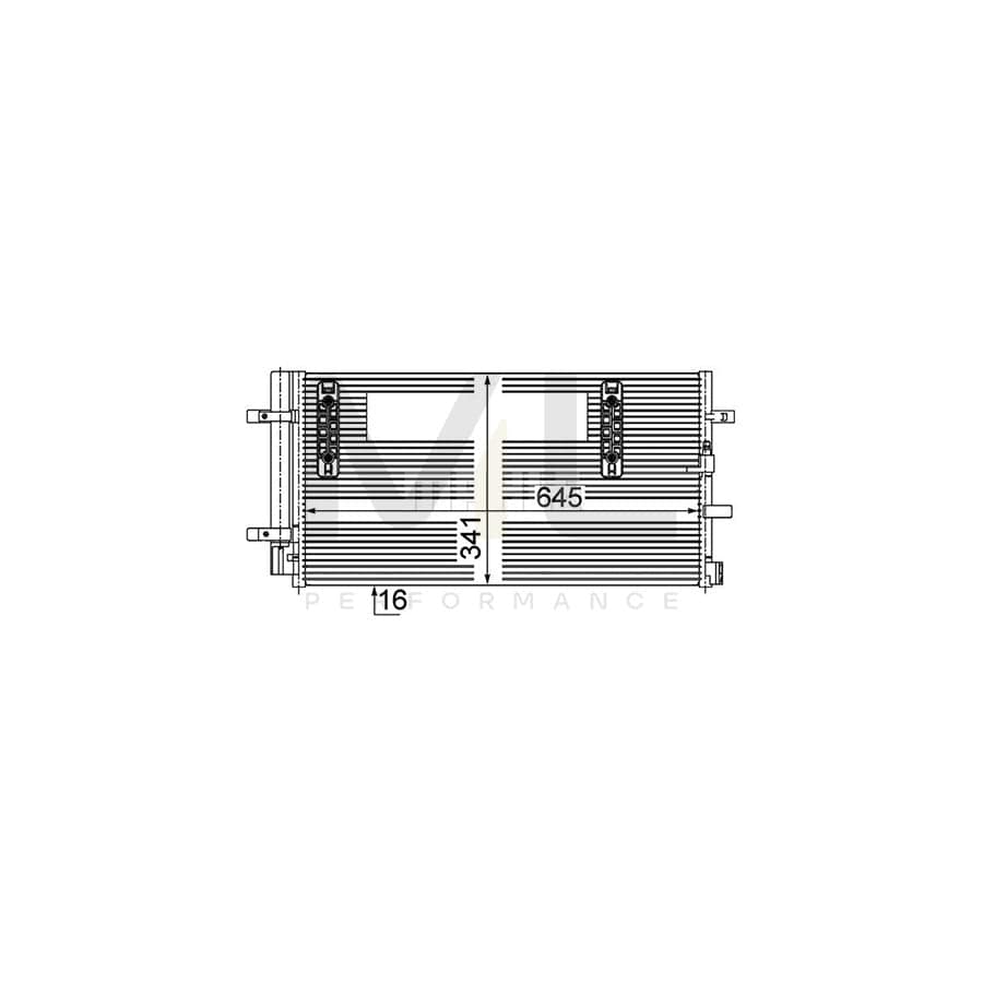 MAHLE ORIGINAL AC 457 000P Air conditioning condenser with dryer | ML Performance Car Parts