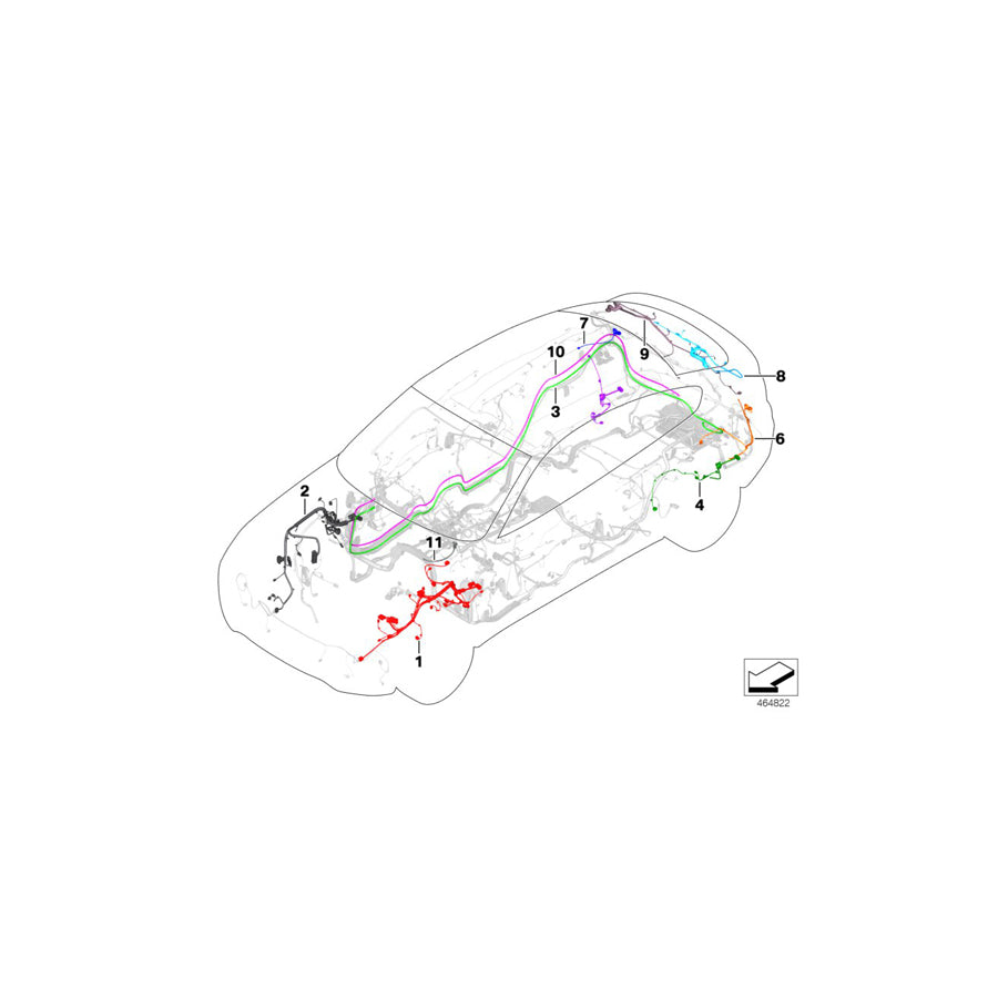Genuine BMW 61119252426 F25 Repair Wiring Set For Trunk Lid/Left (Inc. X3 20iX, X3 35iX & X3 28i) | ML Performance UK