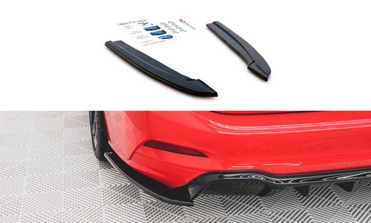 Maxton Design FO-FO-4-STLINE-ES-RSD3T Rear Side Splitters V.3 Ford Focus ST-Line Estate MK4 | ML Performance UK Car Parts