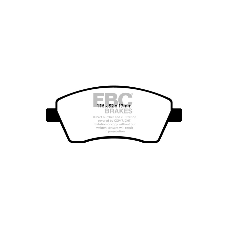 EBC DP1485 Dacia Mercedes-Benz Nissan Renault Ultimax Front Brake Pads - Girling/TRW Caliper 2 | ML Performance UK Car Parts