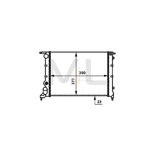 MAHLE ORIGINAL CR 488 000S Engine radiator Mechanically jointed cooling fins, Manual Transmission | ML Performance Car Parts