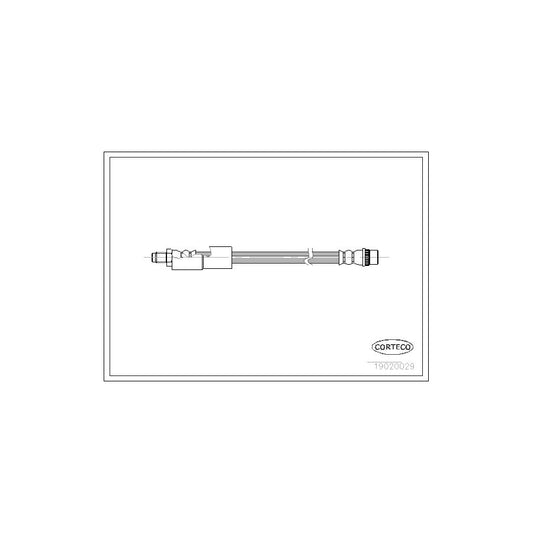 Corteco 19020029 Brake Hose For Renault 25 | ML Performance UK