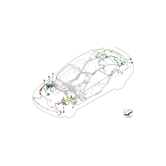 Genuine BMW 61119180530 E92 E93 E90 Rep. Wiring Harness, Front Sector, Left (Inc. M3) | ML Performance UK