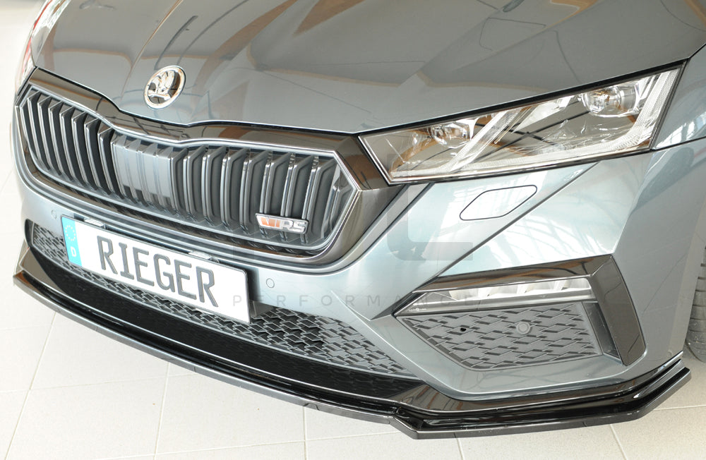 Rieger 00088250 Skoda NX Octavia RS Front Splitter 2 | ML Performance UK Car Parts