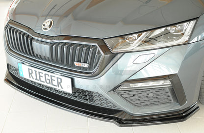 Rieger 00088250 Skoda NX Octavia RS Front Splitter 2 | ML Performance UK Car Parts