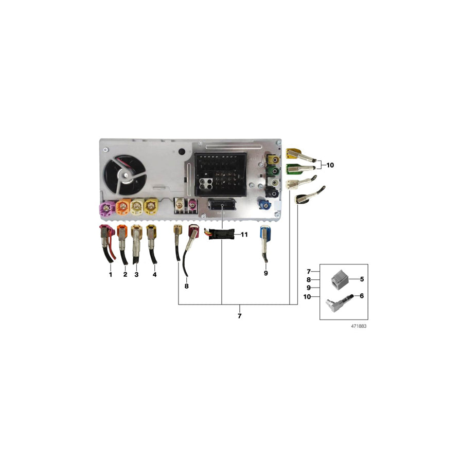 Genuine BMW 61118734965 G30 G31 Hsd Wire L= 1730 MM (Inc. 520i 1.6, 520i & 530eX) | ML Performance UK