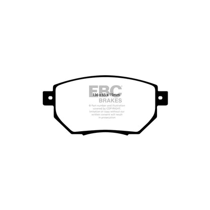 EBC DP61659 Infiniti Nissan Greenstuff Front Brake Pads - Akebono Caliper (Inc. FX35, FX45, Murano) 2 | ML Performance UK Car Parts