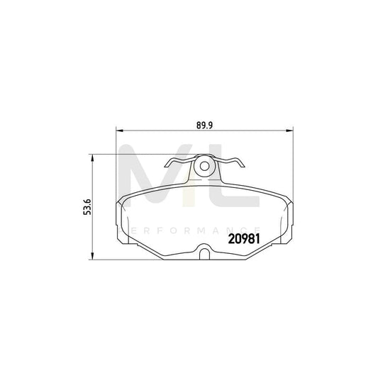 Brembo P 24 018 Brake Pad Set Excl. Wear Warning Contact, With Brake Caliper Screws | ML Performance Car Parts