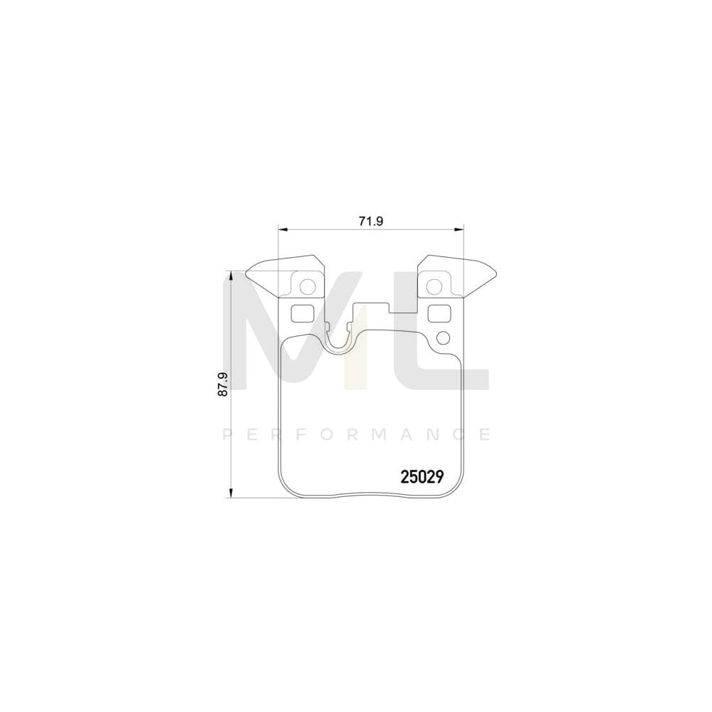 Brembo P 06 095 Brake Pad Set Prepared For Wear Indicator, With Anti-Squeak Plate, With Counterweights | ML Performance Car Parts