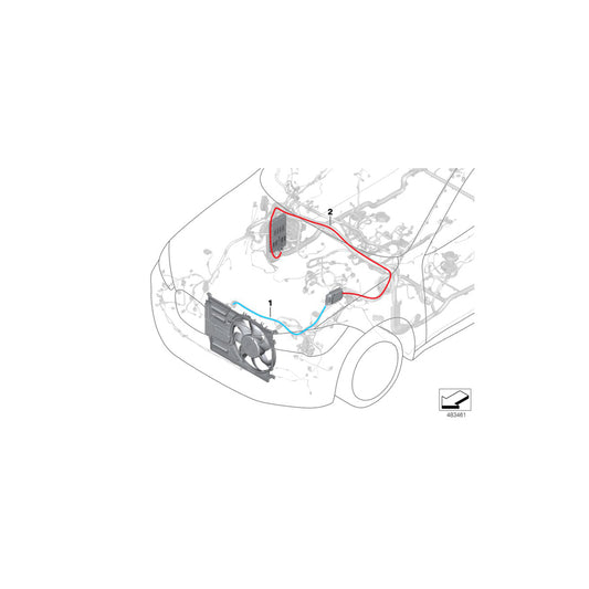 Genuine BMW 61126821858 F48 F39 Battery Cable (Plus Pole) (Inc. X1 28i, X2 28iX & X2 28i) | ML Performance UK