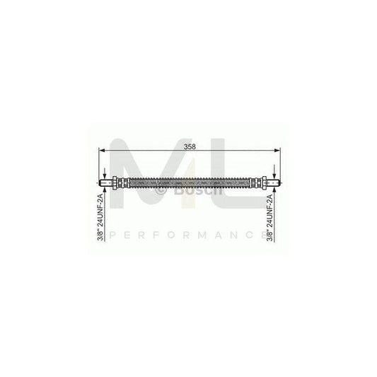 BOSCH 1 987 476 467 Brake Hose for FORD CAPRI 358mm | ML Performance Car Parts