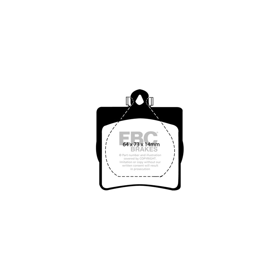 EBC PLK1609 Mercedes-Benz W203 C209 Yellowstuff Pads and Brake Line Performance Pack - ATE Caliper 3 | ML Performance UK Car Parts