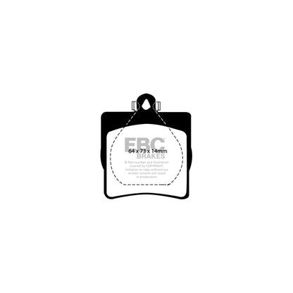 EBC PLK1609 Mercedes-Benz W203 C209 Yellowstuff Pads and Brake Line Performance Pack - ATE Caliper 3 | ML Performance UK Car Parts