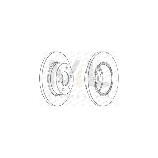 FERODO PREMIER FCR316A Brake Disc for IVECO Daily Solid, with ABS sensor ring | ML Performance Car Parts