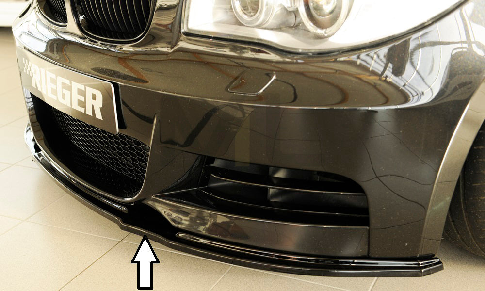 Rieger 00088124 BMW 1 Series E82 E88 Front Splitter 6 | ML Performance UK Car Parts