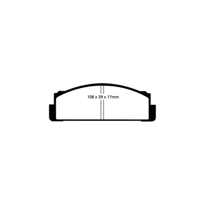 EBC DP2116 Abarth Fiat Lancia Seat Greenstuff Front Brake Pads - Bendix Caliper 2 | ML Performance UK Car Parts