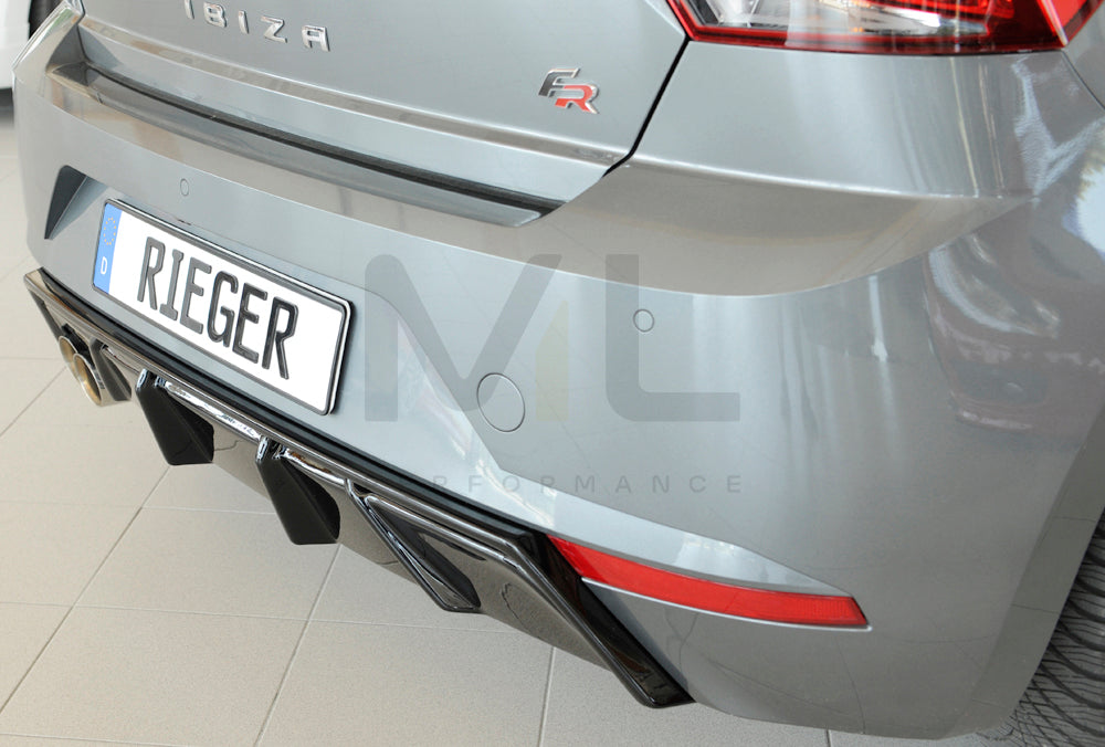 Rieger 00088168 SEAT KJ Rear Diffuser (Ibiza FR & Ibiza) 10 | ML Performance UK Car Parts