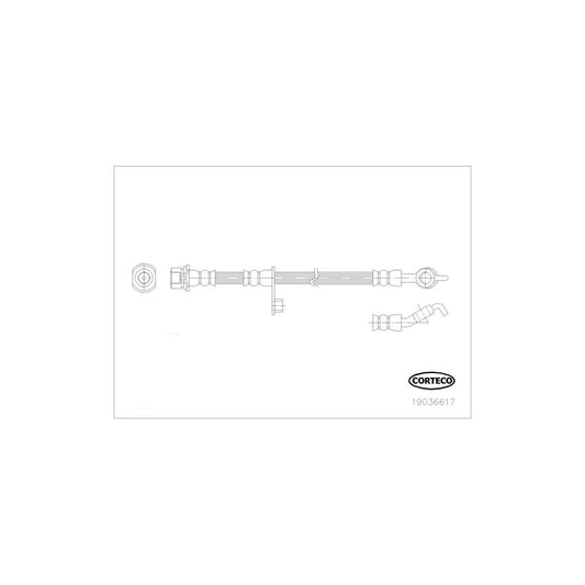 Corteco 19036617 Brake Hose For Toyota Yaris | ML Performance UK