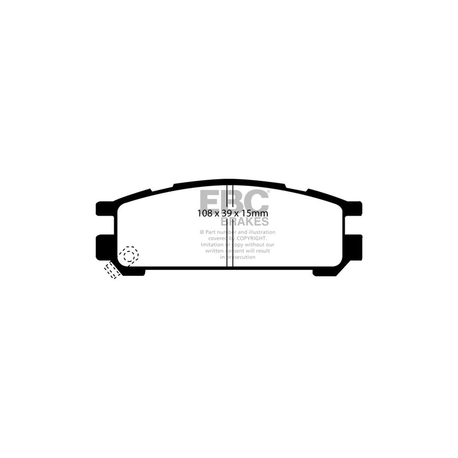 EBC DP4821R Subaru Yellowstuff Rear Brake Pads (Inc. Impreza & Legacy) 2 | ML Performance UK Car Parts
