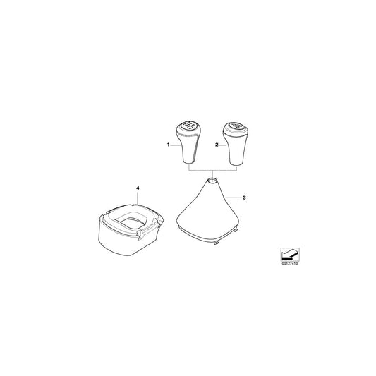 Genuine BMW 25117526993 E85 E86 Gear Lever Cover BEIGE (Inc. Z4) | ML Performance UK Car Parts