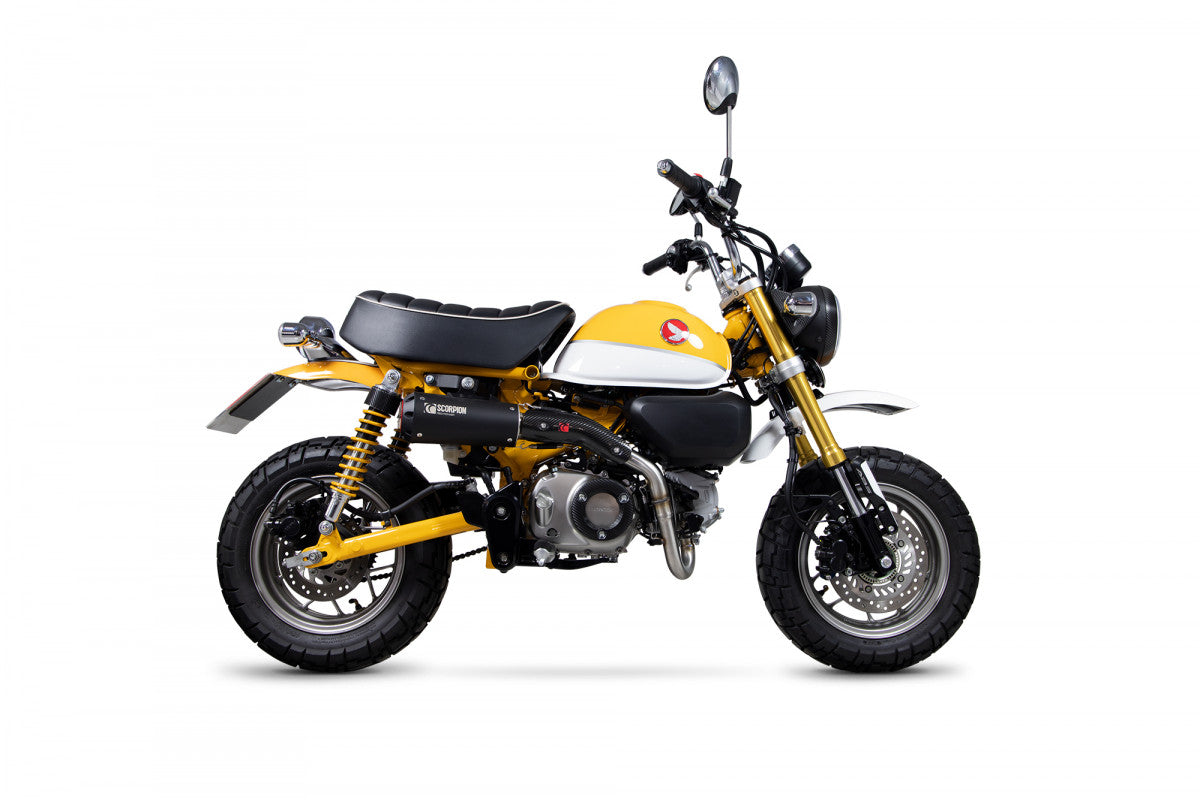 Scorpion PHA193SYSBCER Honda Monkey Red Power Full System - Black Ceramic Coated Sleeve | ML Performance UK UK